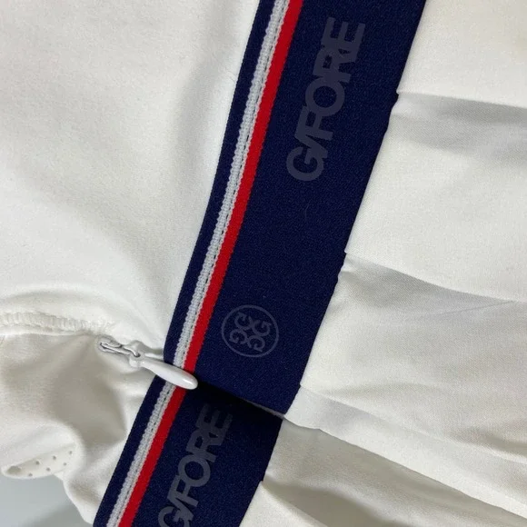 G/Fore G4 Womens XL Pleated Dress Tennis Golf Racerback Stretch White NWOT - Picture 6 of 9